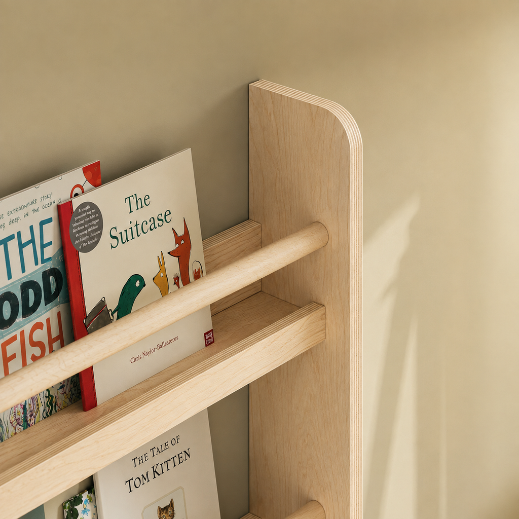 Kaivo Montessori Kinderboekenrek voor aan de Muur