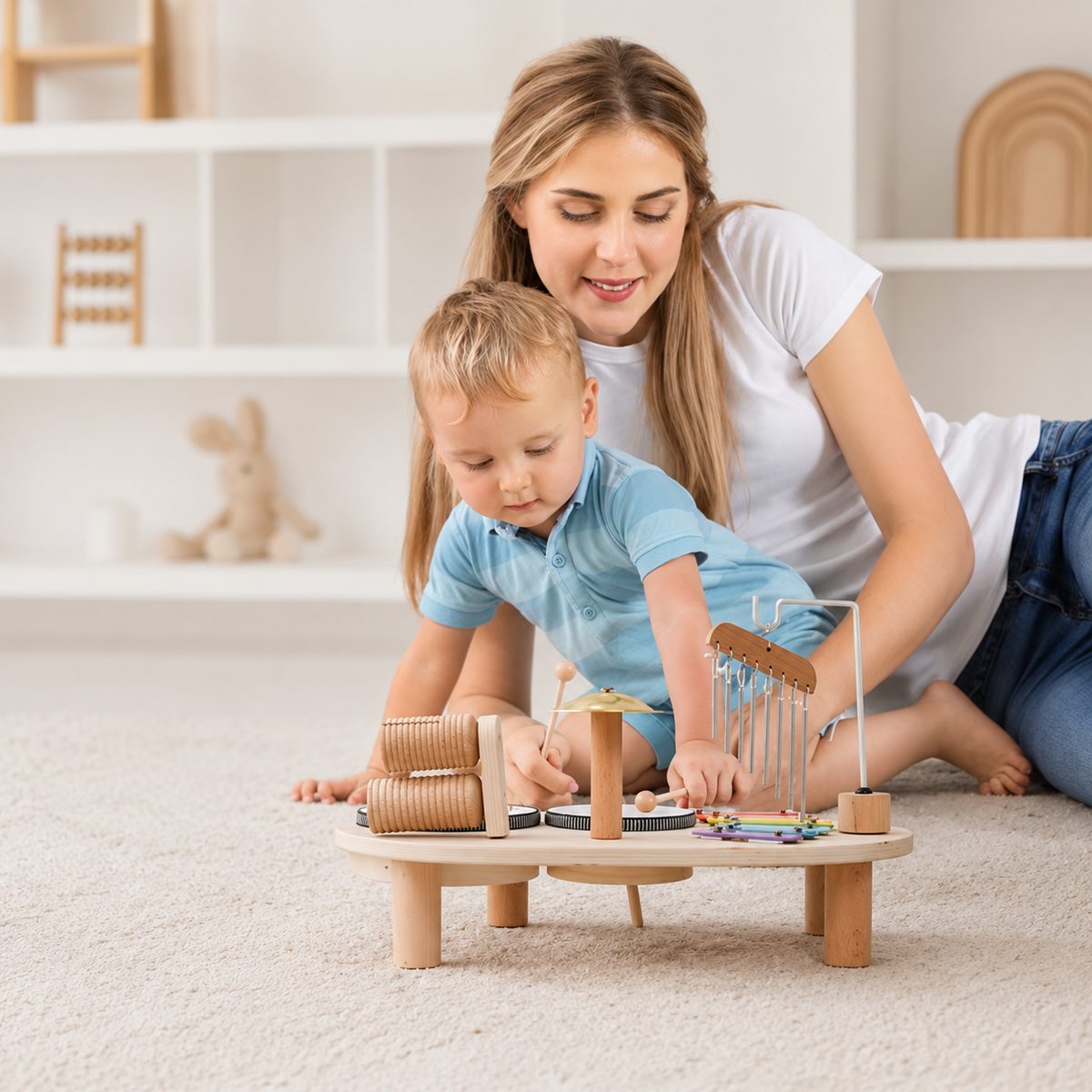 Kaivo Montessori Houten Muziektafel voor Kinderen