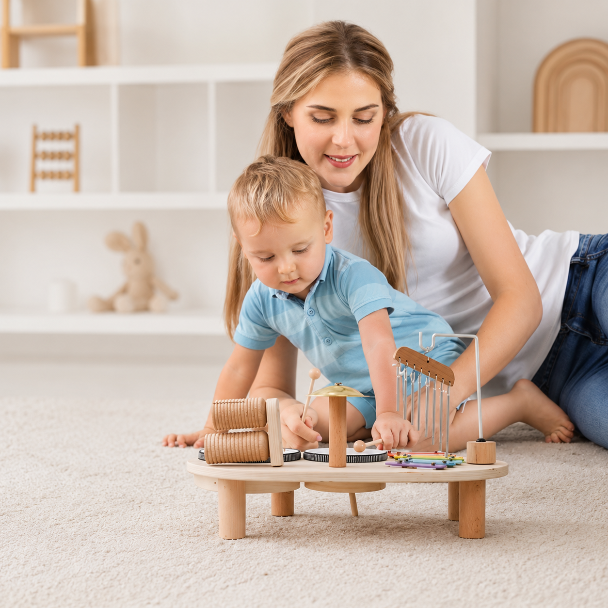 Kaivo Montessori Houten Muziektafel voor Kinderen