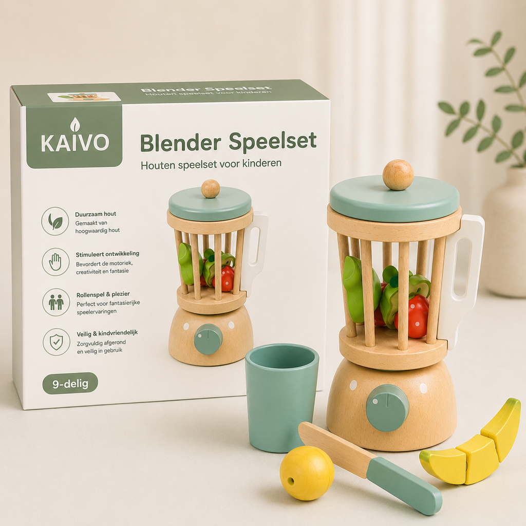 Kaivo Montessori Houten Blender Speelset