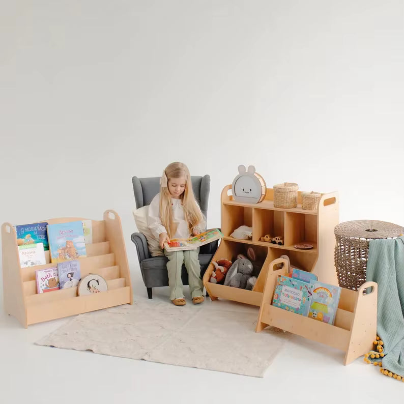 Kaivo Montessori Opbergkast  Houten Speelgoedkast
