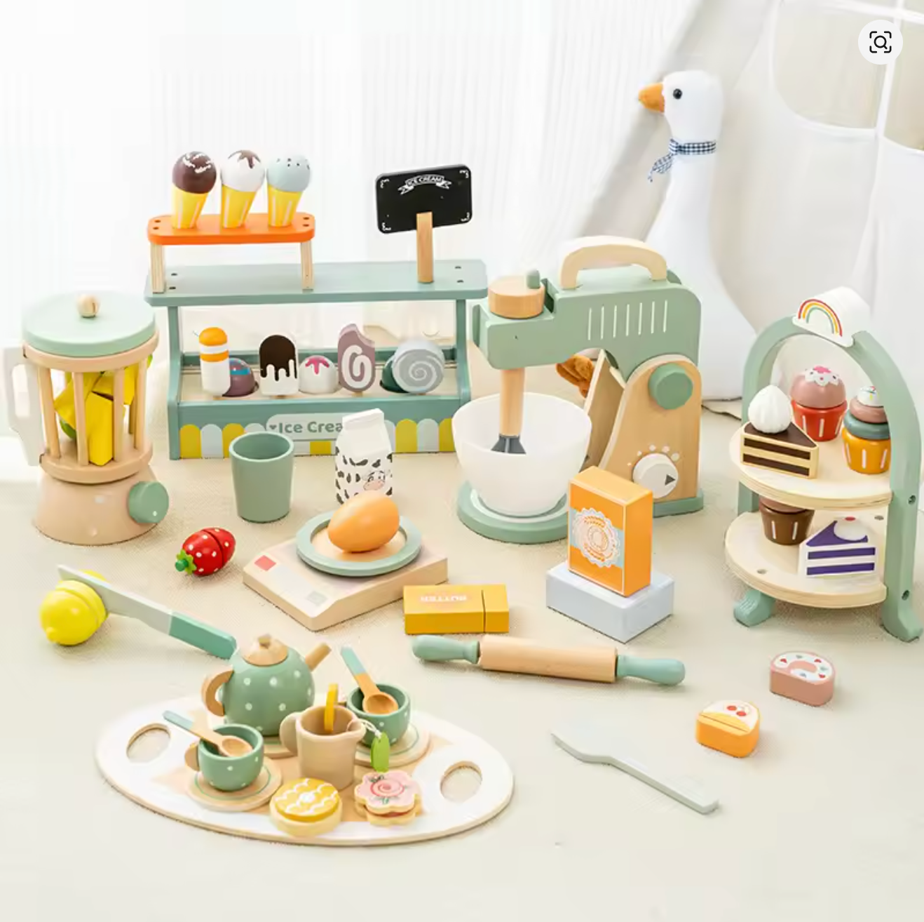 Kaivo Montessori Houten Broodrooster Speelset